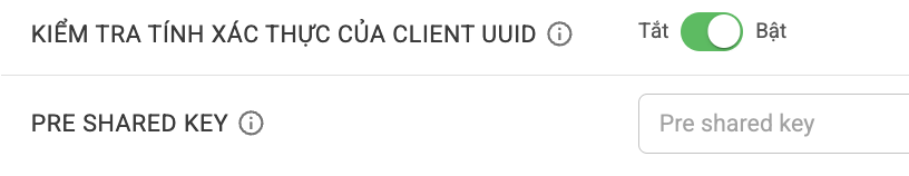 Kiểm tra tính xác thực của Client UUID