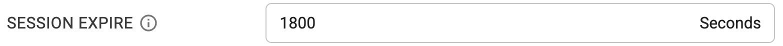 Session Time Limit