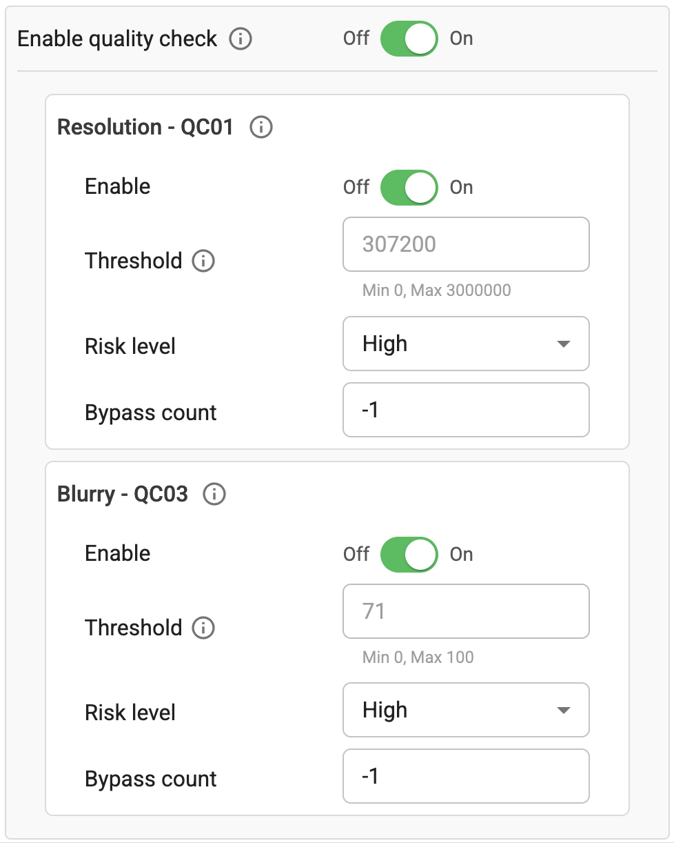 Quality check Passport