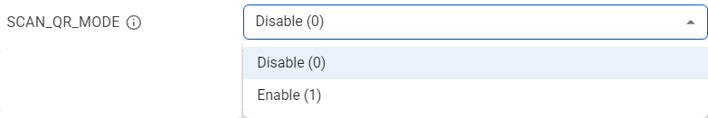 QR Code Scanning Configuration