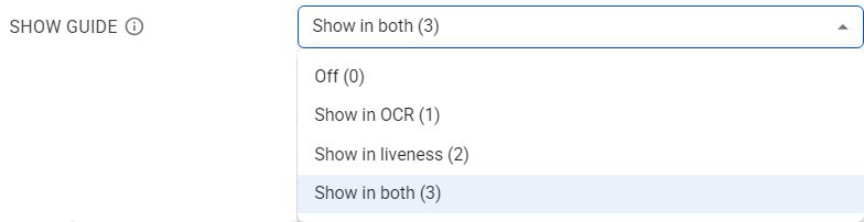 Show Guide Page Configuration