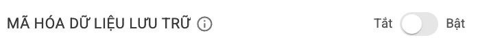 Mã hóa dữ liệu lưu trữ