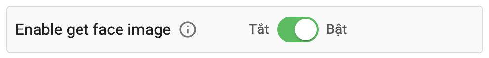 Tùy chọn lấy ảnh khuôn mặt