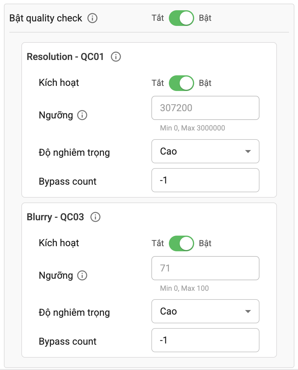 Quality check Hộ chiếu