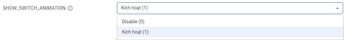 Cấu h�ình hiện hiệu ứng động hướng dẫn chụp giấy tờ
