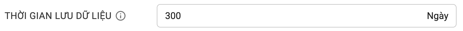 Thời gian lưu dữ liệu
