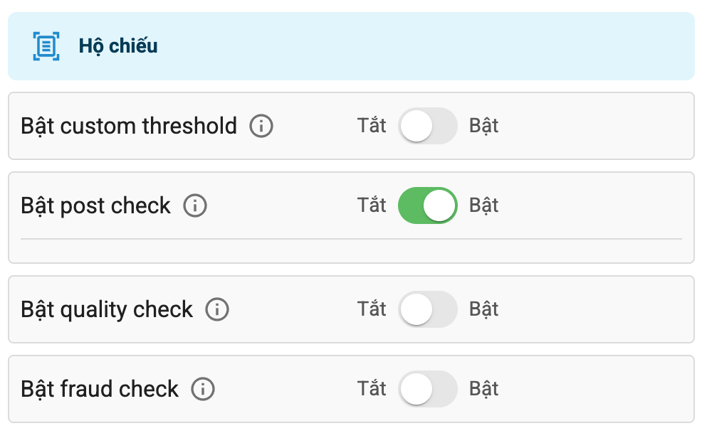 Tùy chỉnh Hộ chiếu