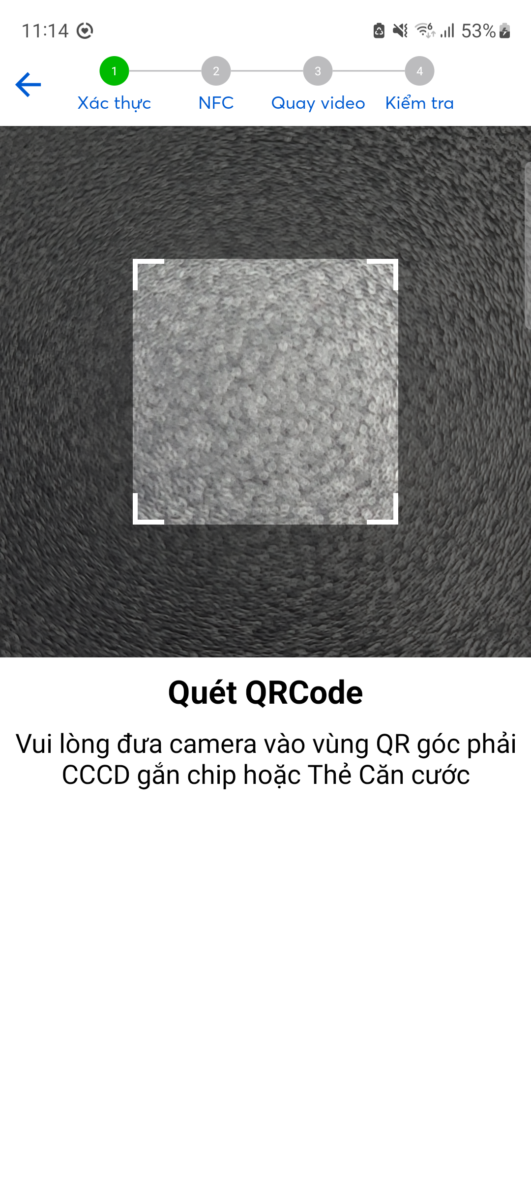 Minh họa quét QRcode