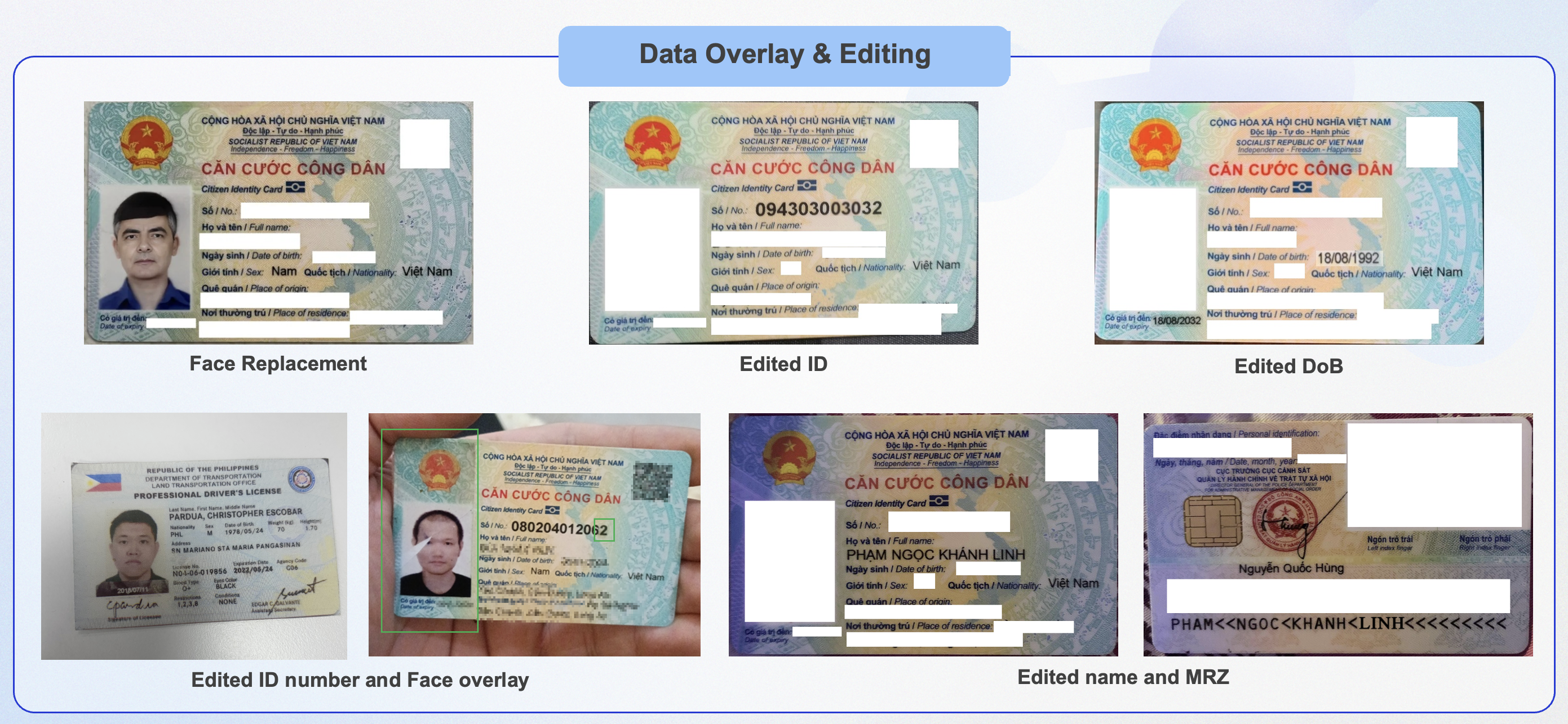 Example of 3D document spoofing