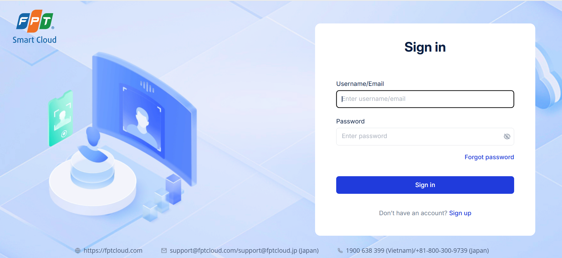 Trang đăng nhập Keycloak
